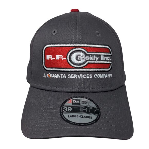 R.R. Cassidy Inc. Fitted Hat Gray Large/XL Embroidered New Era 39Thirty - Picture 1 of 7